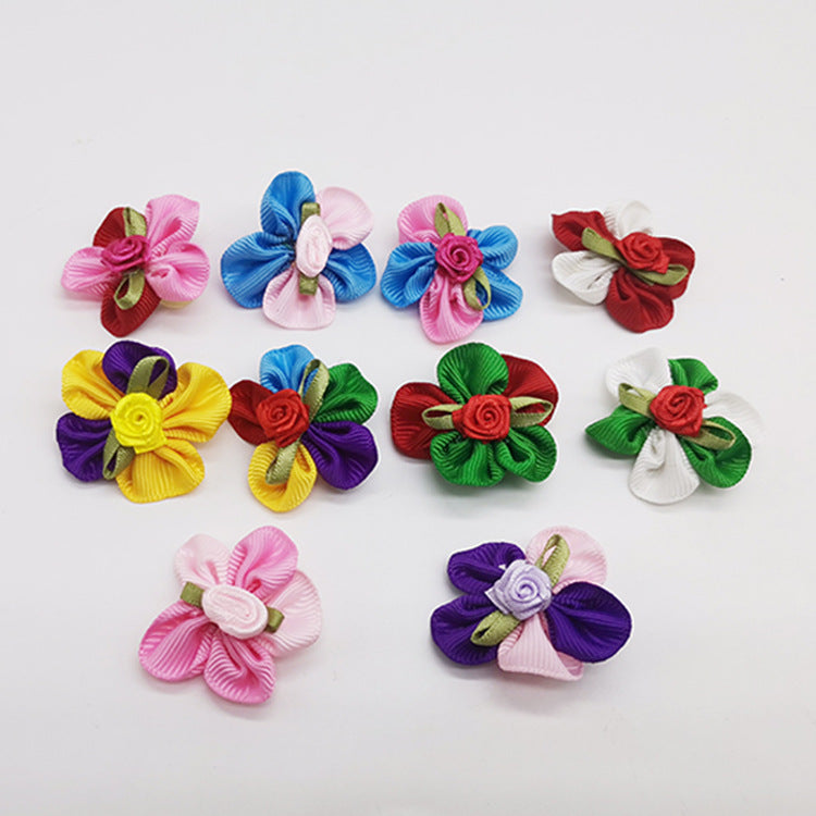 Wholesale 10pcs/pack Pet Supplies Bow Hair Tie Rubber Band Dog Hair Accessory
